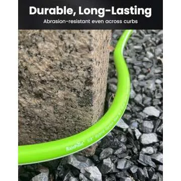 RAINPOINT Garden Hose 50ft - Flexible Heavy Duty Water Hose with Swivel Handle - Lightweight, Hybrid...