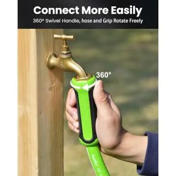 RAINPOINT Garden Hose 50ft - Kink-Free, Lightweight & Durable