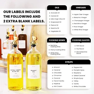 Molimoli Oil Vinegar Dispenser Set with Metal Spout 500ml