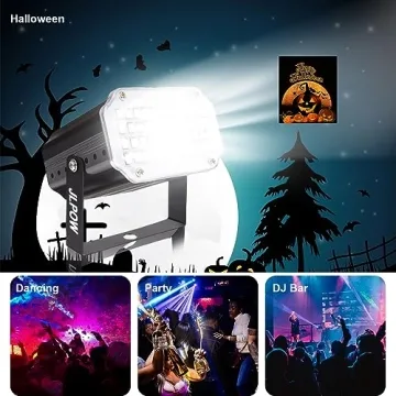 RGB Halloween Strobe Light with Wireless Remote