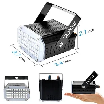 RGB Halloween Strobe Light with Wireless Remote