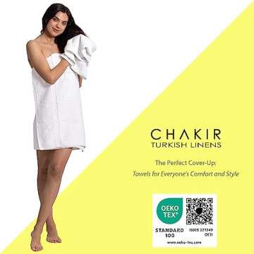 Chakir Turkish Linens Hotel Quality Bath Towels Sets