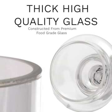 Elegant Mantello Glass Apothecary Jars Set of 3 for Home Decor