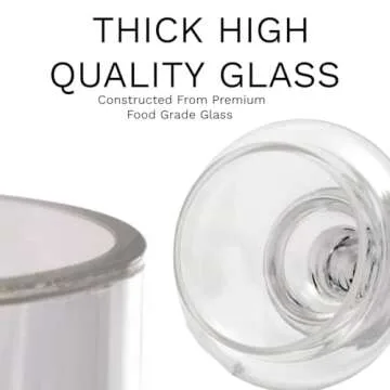 Elegant Mantello Glass Apothecary Jars Set of 3 for Home Decor