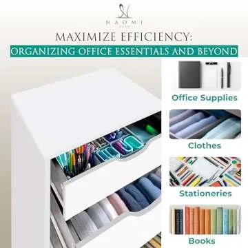 Naomi Home Stylish 9 Drawer Tall Dresser for Bedroom