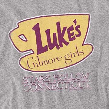 Popfunk Gilmore Girls Luke's Diner Adult T Shirt & (XX-Large) Athletic Heather
