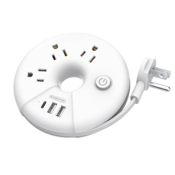 NTONPOWER Travel Power Strip with USB Charging Ports