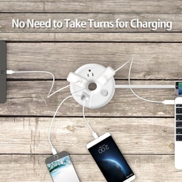 NTONPOWER Travel Power Strip with USB Charging Ports