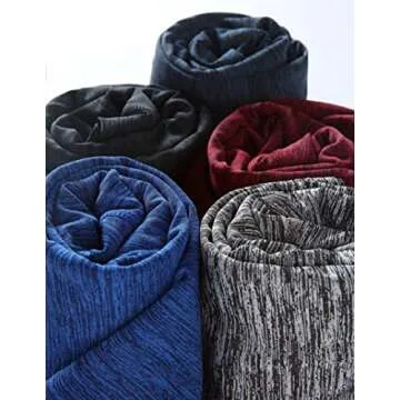 5 Pack Quick Dry Crew Neck Athletic T Shirts for Men