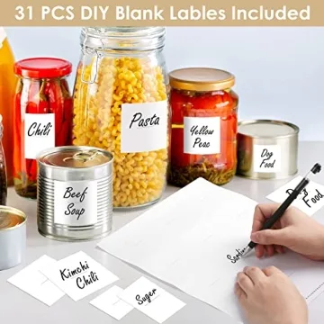 Cludoo Pantry Labels Set: 434 Pcs for Perfect Organization