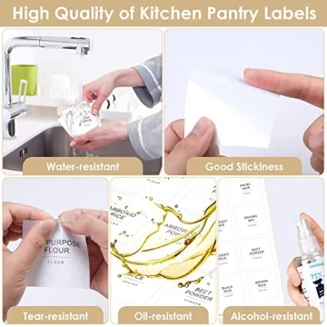Cludoo Pantry Labels Set: 434 Pcs for Perfect Organization