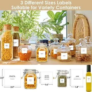 Cludoo Pantry Labels Set: 434 Pcs for Perfect Organization