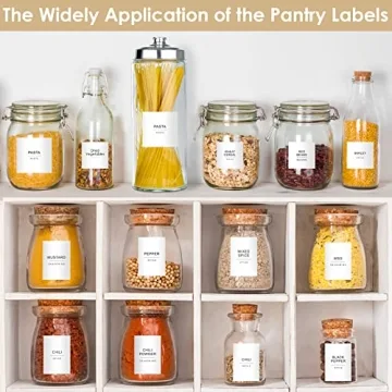 Cludoo Pantry Labels Set: 434 Pcs for Perfect Organization