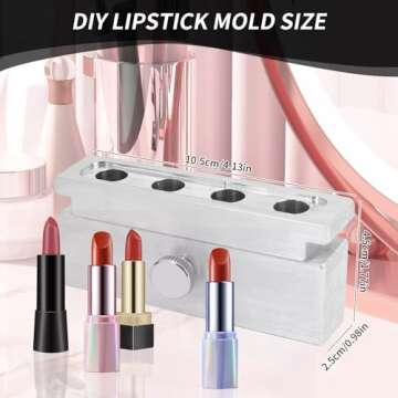 ZJchao DIY Lipstick Making Kit - Create Your Custom Lip Colors Easily