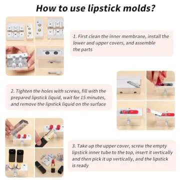 ZJchao Lipstick Maker Kit - DIY Your Unique Lip Colors