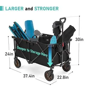 Collapsible Heavy Duty Wagon for Outdoor Adventures