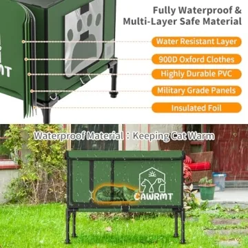 Unbreakable Heated Cat House for Outdoor Cats in Winter