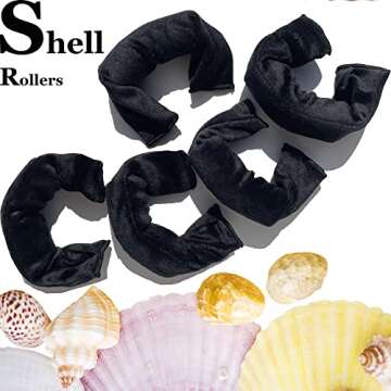 Aimin Hair Soft Overnight Hair Rollers No Heat Sleep In Hair Curlers For Thick Hair Large Cloth Pillow Sponge Foam DIY Hair Rollers Gift Product (30 pcs, black) …