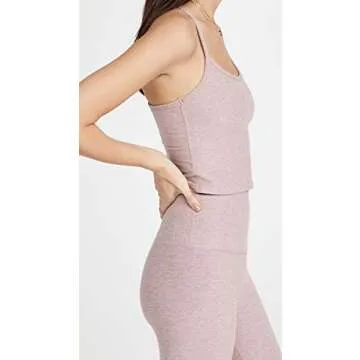 Beyond Yoga Women's Spacedye Slim Racerback Cropped Tank, Chai, S