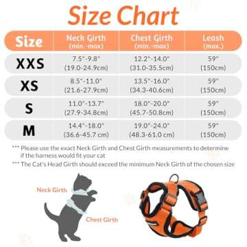 rabbitgoo Cat Harness and Leash for Walking, Escape Proof Soft Adjustable Vest Harnesses for Cats, E...