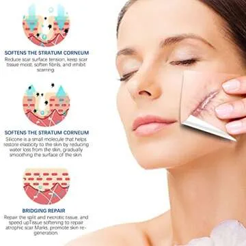 Silicone Scar Sheets (1.6”x 130”, 3.3M), Professional Silicone Scar Tape, Silicone Scar Strips, Reusable Scar Removal Sheets for Surgical Scars, C-Section, Surgery, Burn, Keloid, Acne