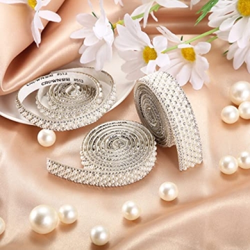 Outus Pearl Stickers 3 Rolls Self-Adhesive for DIY Crafts