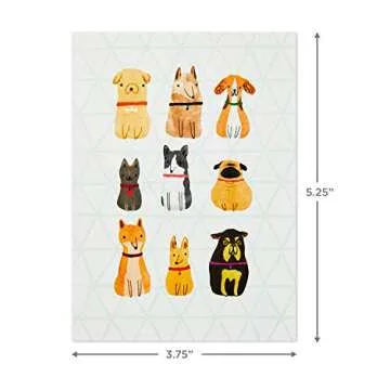 Hallmark Blank Cards Assortment, Dogs and Cats (36 Assorted Note Cards with Envelopes)