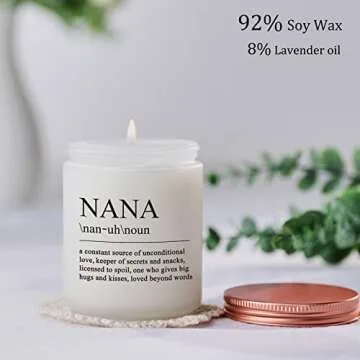 Funny Nana Gifts- Unique Mother’s Day Gift Idea for Grandma from Grandkids Grandchildren, Birthday Candle Gifts for Grandma Nana
