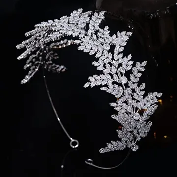 Jorsnovs Cubic Zirconia Bridal Tiara for Stunning Occasions