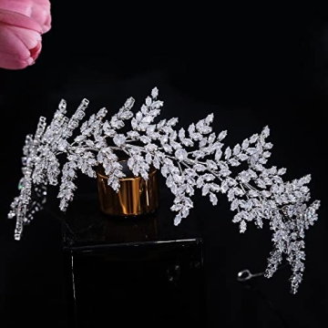 Jorsnovs Cubic Zirconia Bridal Tiara for Stunning Occasions