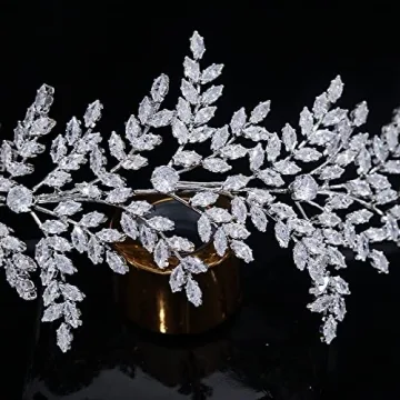 Jorsnovs Cubic Zirconia Bridal Tiara for Stunning Occasions