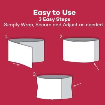 Dealmed Medium Abdominal Binder 4-Panel, 12", 45" – 60” Waist Compression Wrap for Women and Men to Stabilize Core and Improve Muscle Tone