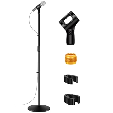 InnoGear Adjustable Microphone Stand - Professional & Portable for All Occasions