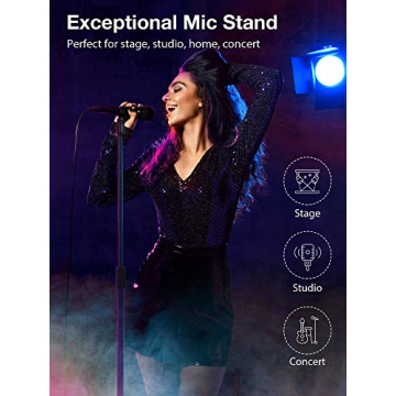 InnoGear Microphone Stand Adjustable Portable Heavy Duty