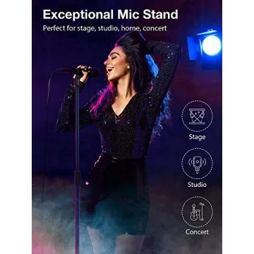 InnoGear Microphone Stand Adjustable Portable Heavy Duty