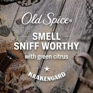 Old Spice Krakengard Body Wash for Men - Long Lasting 3X Defense