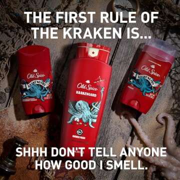 Old Spice Krakengard Body Wash for Men - Long Lasting 3X Defense