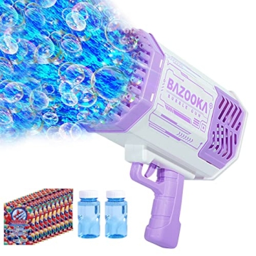 BOMOCO 69 Holes Bubble Gun - Kids Toy for Outdoor Fun