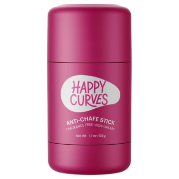 HAPPY CURVES Anti-Chafe Stick - Chafing and Friction Defense for Women, Ideal for Thighs, Underarms ...