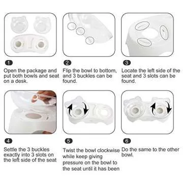 MILIFUN Cat Food Bowls Elevated Tilted, Anti Vomiting Orthopedic Kitty Bowls for Puppy and Bunny, Indoor Cats.