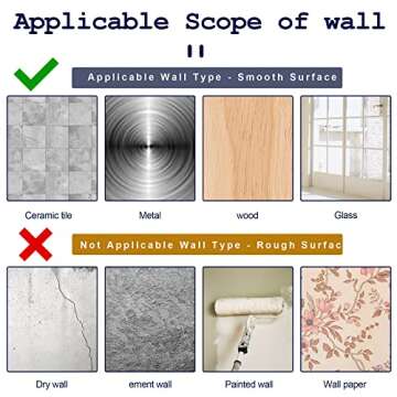 8PCS No Drill Curtain Rod Brackets No Drilling Self Adhesive Curtain Rod Holder Hooks Nail Free Curtain Rod Hooks Curtain Hangers for Bathroom Kitchen Home Bathroom and Hotel (Black)