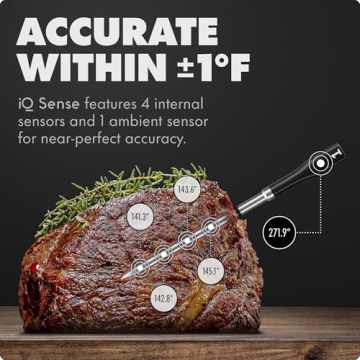CHEF iQ Sense [2025 Model] | Smart Wireless Meat Thermometer | Ultra-Thin Probe | WiFi Unlimited Ran...