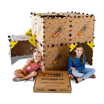 Make-A-Fort Explorer Kit - Build Really Big Forts for Kids - Endless Play for Ages 4 and Up - Build ...