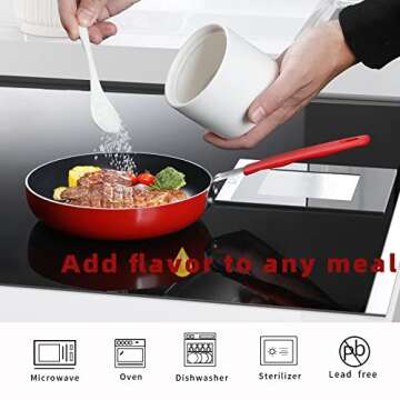 ONTUBE Porcelain Sugar Bowl with Crystal Lid and Spoon,8oz White (Crystal gold)