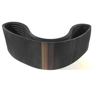 BESTORQ 8/8VK4250 Rubber V-Belt, Banded/Kevlar, Black, 425" Length x 8.88" Width x 1.06" Height