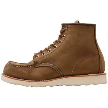 Red Wing Heritage Men's 6" Moc Toe-M, Olive Mohave, 12 D US - Stylish and Durable Work Boots