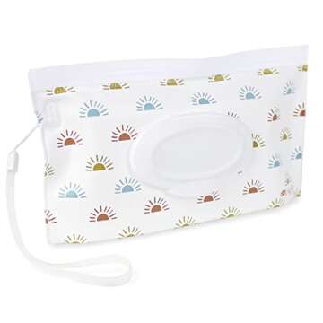 Itzy Ritzy Travel Wipes Case - Reusable Wipe Pouch with Strap