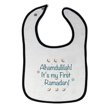 Toddler & Baby Bibs Burp Cloths Islam Alhamdullilah It's My First Ramadan Arabic Cotton Baby Items f...