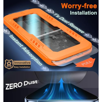 BossKiss for iPhone 15/iPhone 16 Screen Protector - 9H Hardness, Shatterproof, Full Coverage, Easy I...