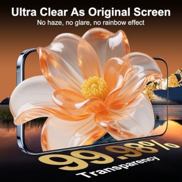 BossKiss iPhone 15/16 Screen Protector - Shatterproof & HD Clear